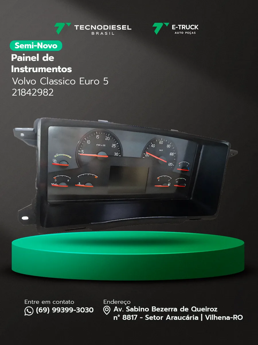 Painel de Instrumentos Volvo FH Clássico Euro 5