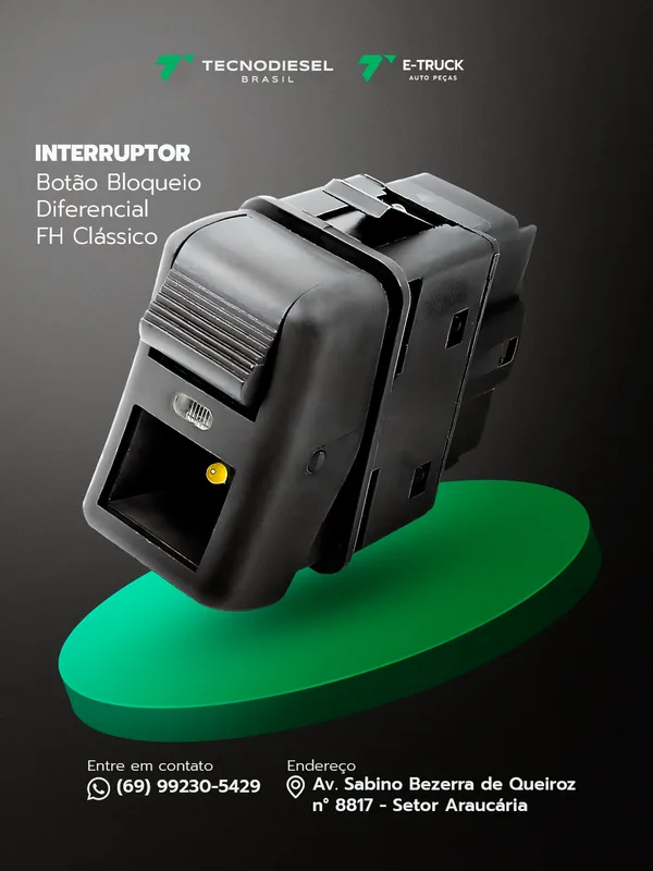 Interruptor Bloqueio Diferencial Volvo FH Clássico