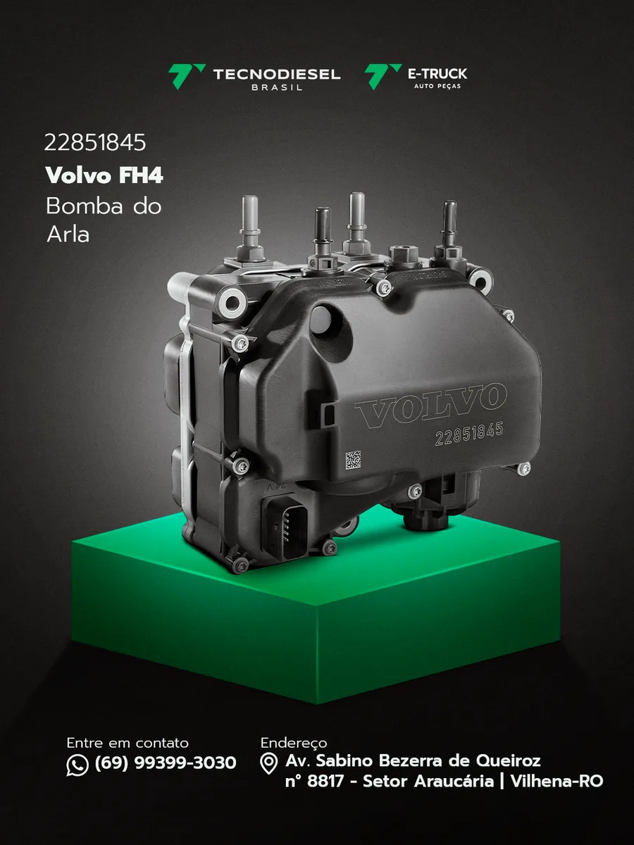 Bomba do ARLA 32 Volvo FH4 Sistema SCR
