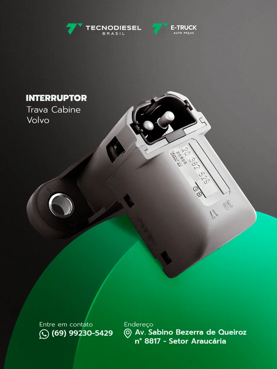 Interruptor Trava de Cabine Volvo