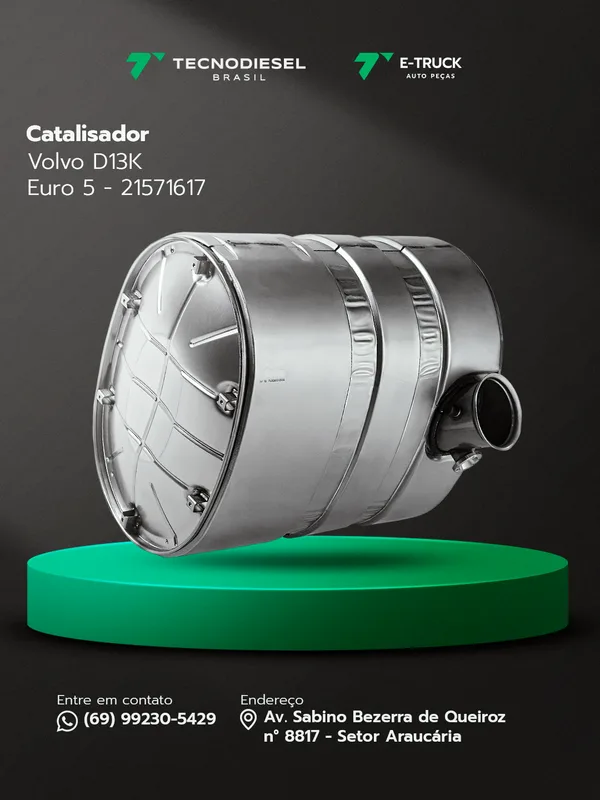 Catalisador SCR Volvo D13K Euro 5 Sistema ARLA