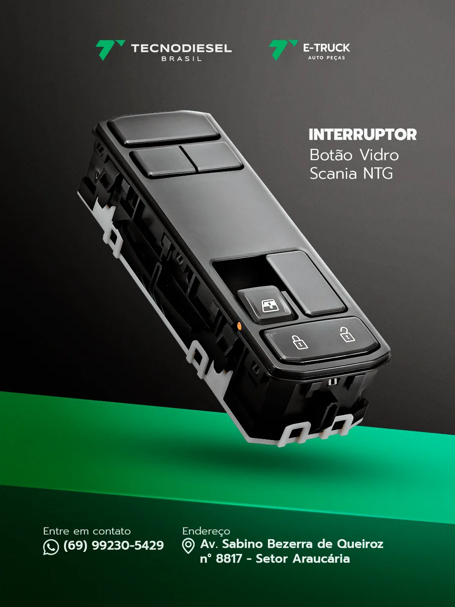 Interruptor Botão Vidro Scania NTG