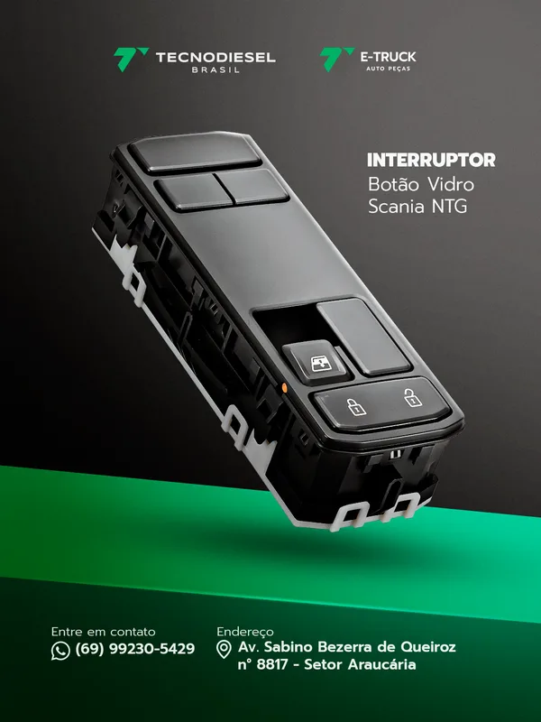 Interruptor Botão Vidro Scania NTG